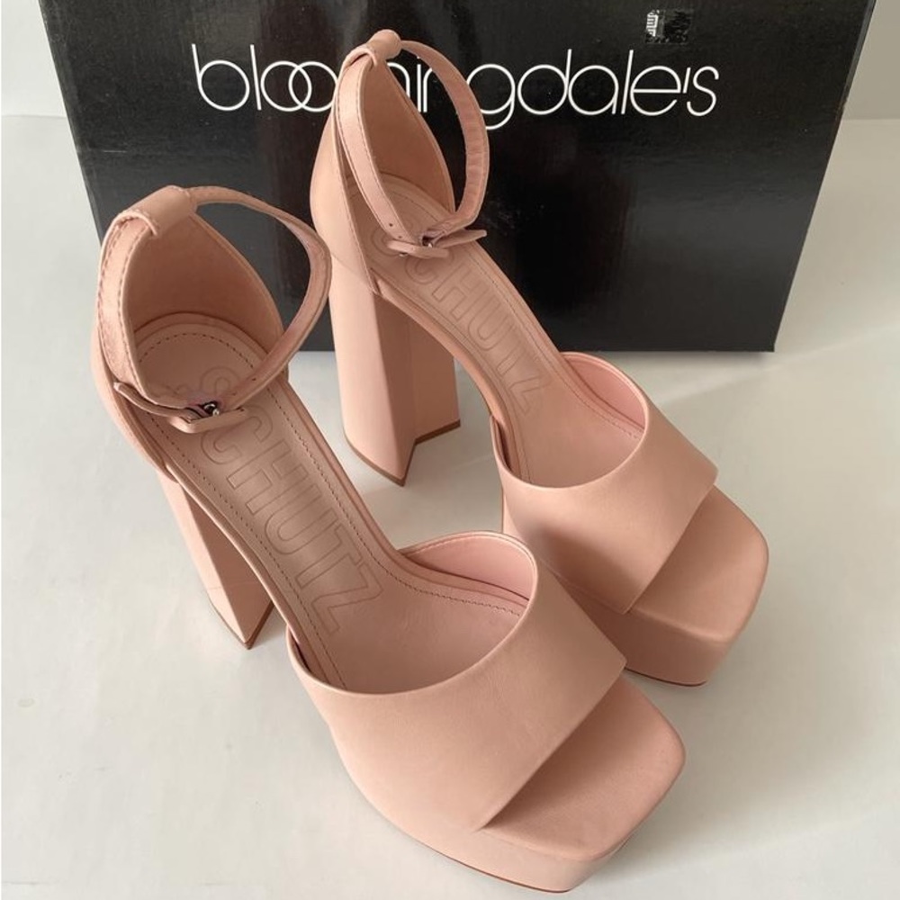 New Schutz Elsie Platform Heels in Sweet Rose